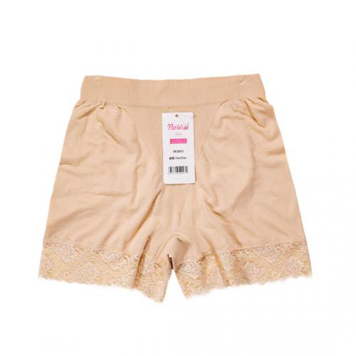 Summer Modal double-layer crotch lace lace anti glare leggings