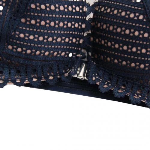 French style cross back beautiful back without steel ring sexy front button underwear