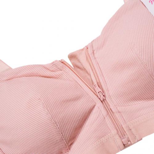 Front pull and back buckle flexible adjustment multifunctional non steel ring underwear - can hold breast milk