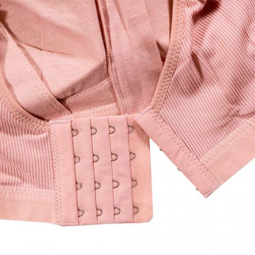 Front pull and back buckle flexible adjustment multifunctional non steel ring underwear - can hold breast milk