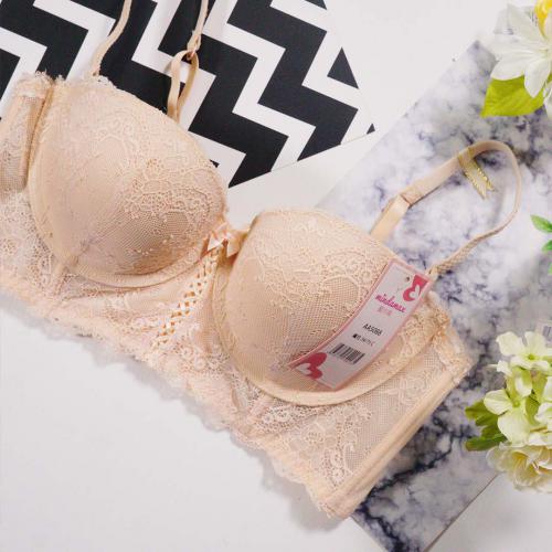 Five row buckle sexy lace hollow out gathering comfortable top thin bottom thick with steel ring underwear