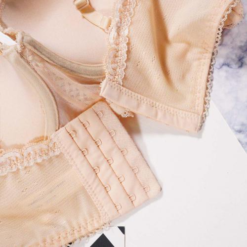 Five row buckle sexy lace hollow out gathering comfortable top thin bottom thick with steel ring underwear