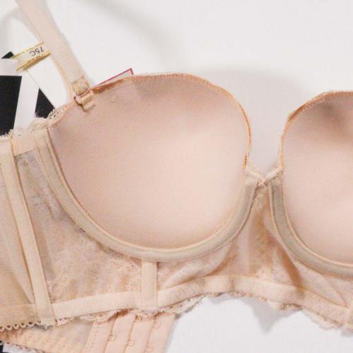 Five row buckle sexy lace hollow out gathering comfortable top thin bottom thick with steel ring underwear