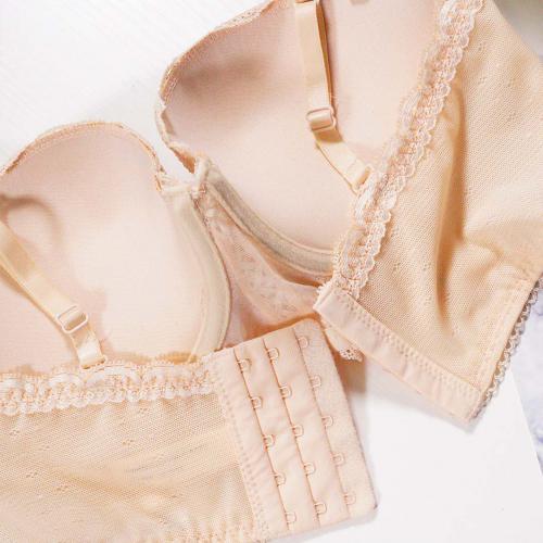 Five row buckle sexy lace hollow out gathering comfortable top thin bottom thick with steel ring underwear