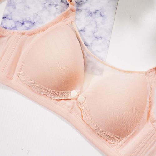 Modal Breastfeeding Underwear Sexy Translucent Front Buckle Non Steel Rim Pregnant Underwear