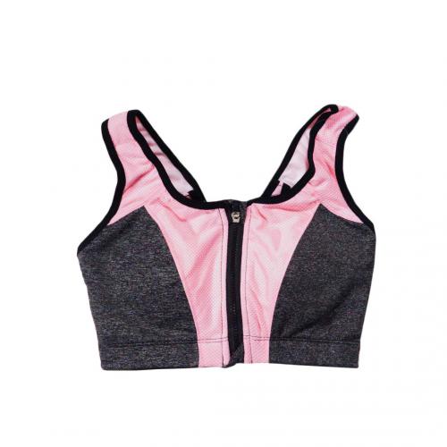 Latest edge wrapped professional high-strength gathering shock-absorbing bra without steel ring inner cup sports bra