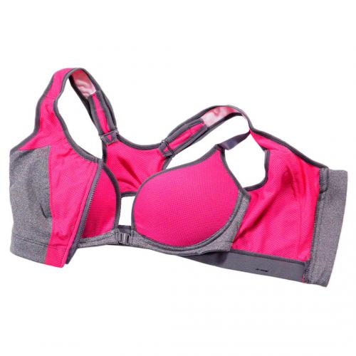 Latest edge wrapped professional high-strength gathering shock-absorbing bra without steel ring inner cup sports bra