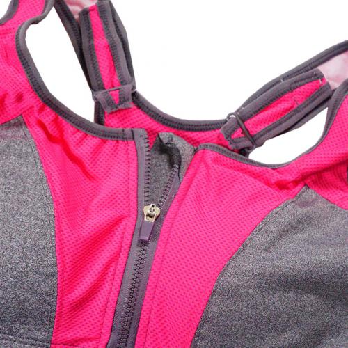 Latest edge wrapped professional high-strength gathering shock-absorbing bra without steel ring inner cup sports bra