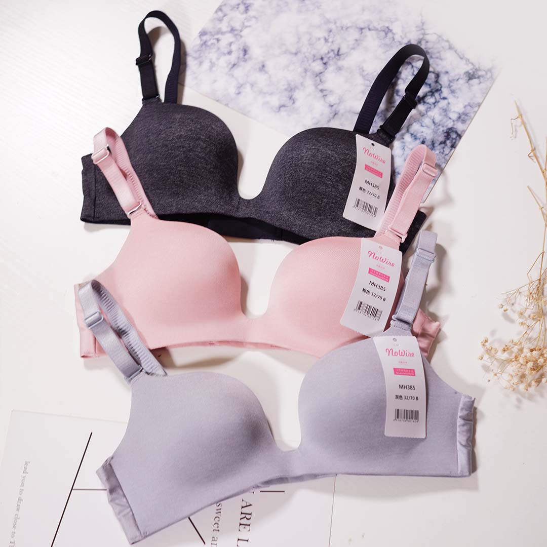Non marking, non steel ring one-piece deep V-gathered underwear - two row buckle