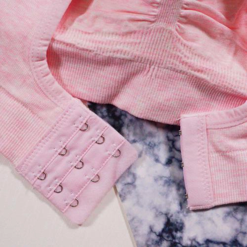 Taiwan Patent Health Breathable Cup - Breathable Small Fresh Steel Ring Free Sports Underwear 4-piece Set [2019 New Color]