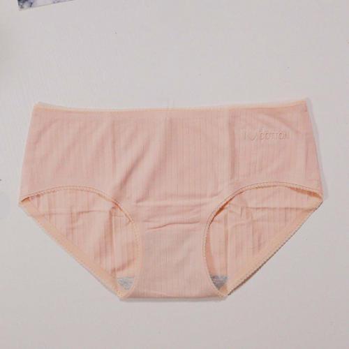 100% cotton antibacterial and traceless mid waist, hip lifting, skin friendly, breathable threaded underwear