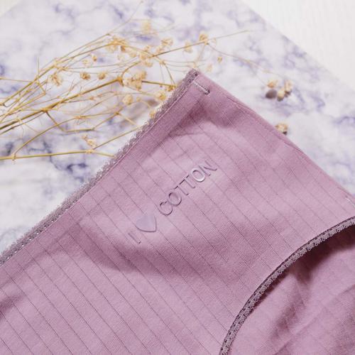 100% cotton antibacterial and traceless mid waist, hip lifting, skin friendly, breathable threaded underwear