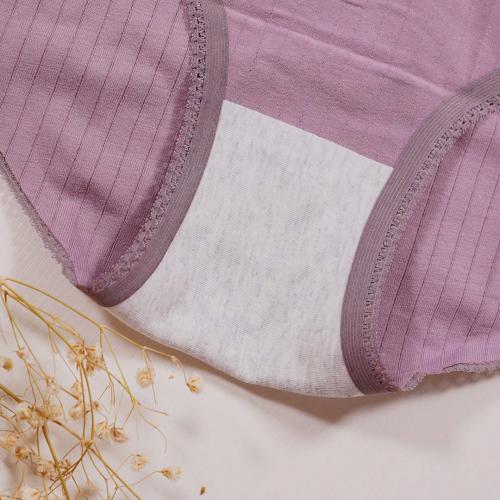 100% cotton antibacterial and traceless mid waist, hip lifting, skin friendly, breathable threaded underwear