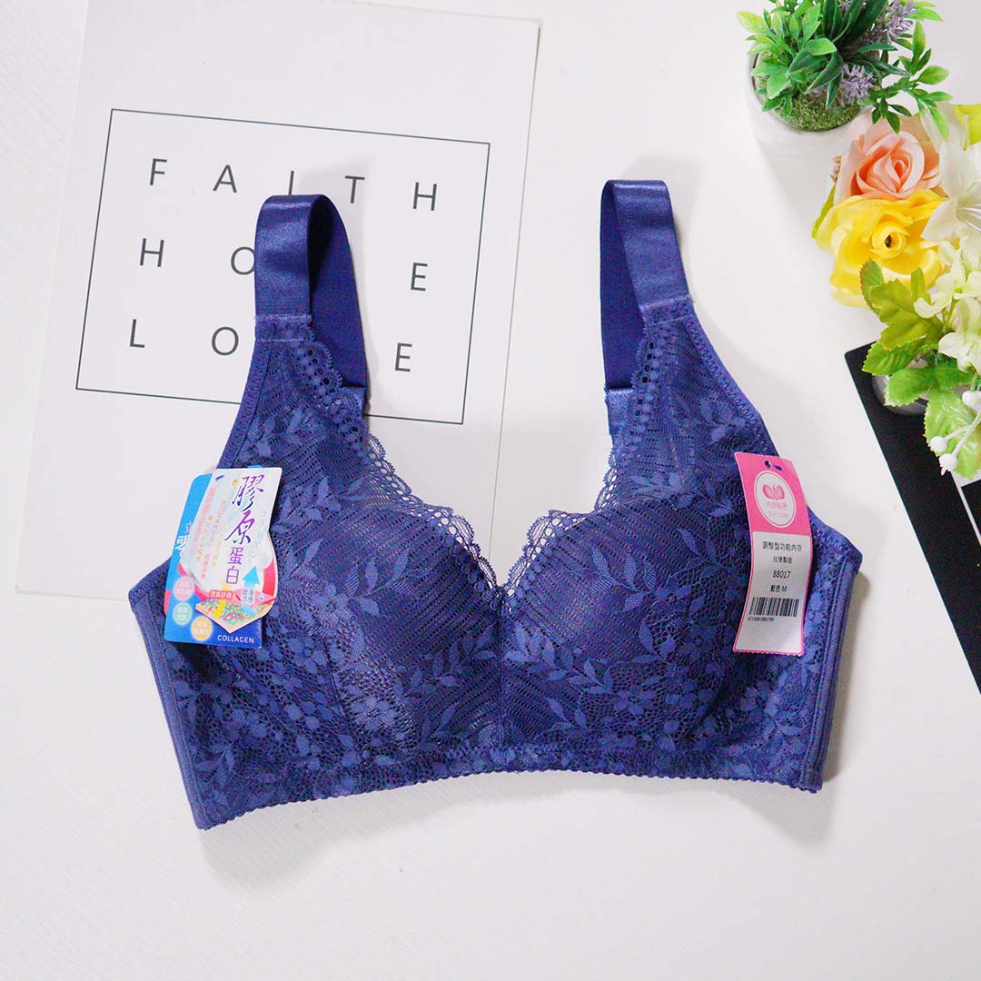 深V自有無鋼圈提托修副乳調整型內衣 - 無鋼圈