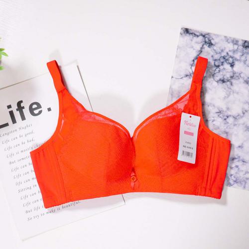 Comfortable Down Cotton Thin B Cup Adjusted Double Breasts Anti Expansion Non Steel Rim Underwear (NZ8908)