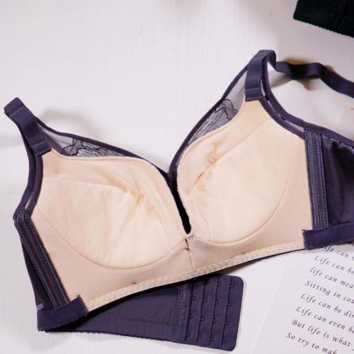 Comfortable Down Cotton Thin B Cup Adjusted Double Breasts Anti Expansion Non Steel Rim Underwear (NZ8908)