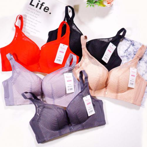 Comfortable Down Cotton Thin B Cup Adjusted Double Breasts Anti Expansion Non Steel Rim Underwear (NZ8908)