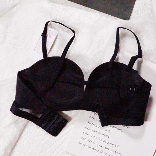 Small chest sexy seamless strapless anti slip invisible fashion gathering underwear