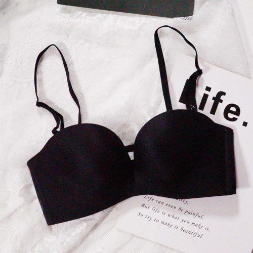 Small chest sexy seamless strapless anti slip invisible fashion gathering underwear