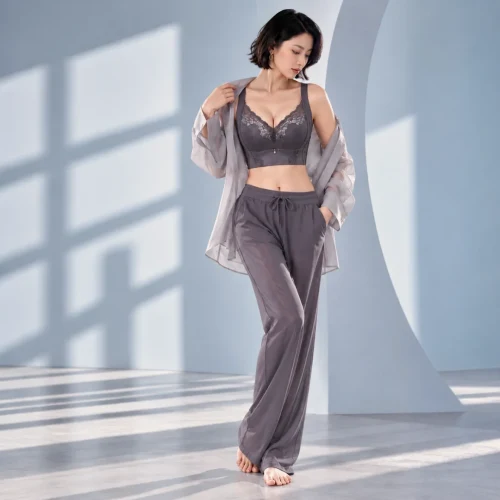High-Side Back-Smoothing Lace Support Bra
